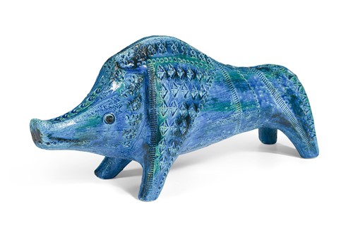 Lot 87 - Aldo Londi for Bitossi, a pottery model of a boar