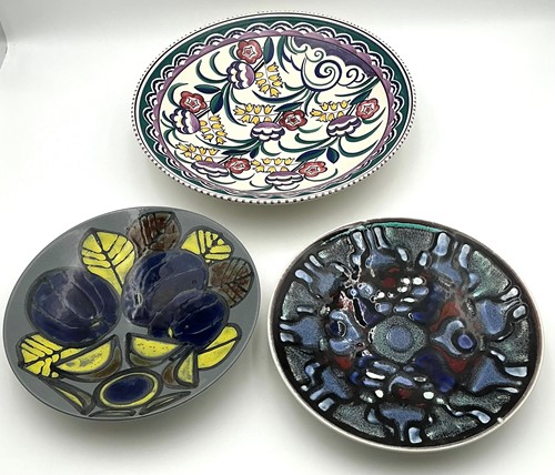 Lot 75 - Poole Pottery, two shallow dishes