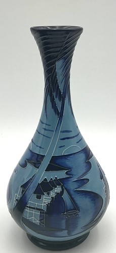 Lot 35 - A Moorcroft vase, decorated in the Blue lagoon...