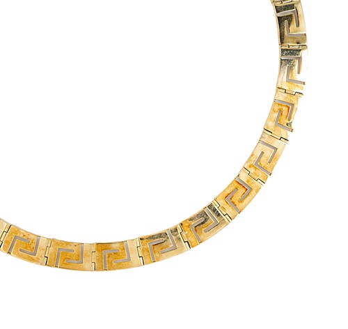 Lot 28 - A 9ct gold collarette necklace