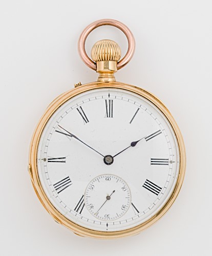 Lot 221 - Unsigned - An open faced pocket watch