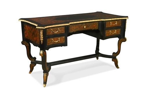 Lot 513 - An ebonised and boulle work dressing table, 20th century