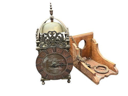 Lot 172 - An 18th century style brass lantern clock, the...