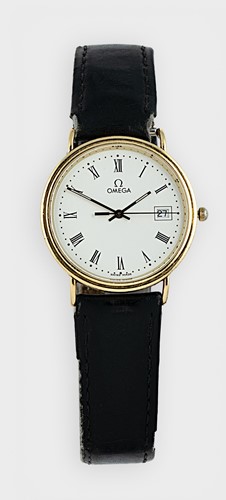 Lot 267 - Omega - A Swiss 18ct gold 'De Ville Prestige' wristwatch