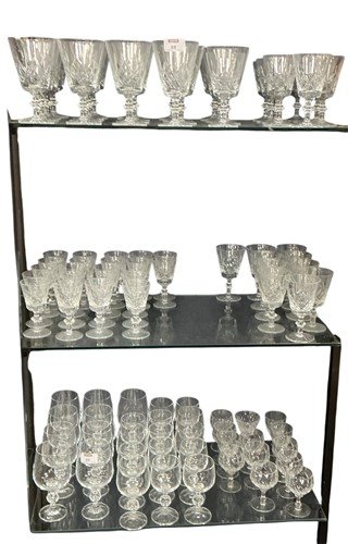 Lot 89 - A large quantity of table glassware, to...
