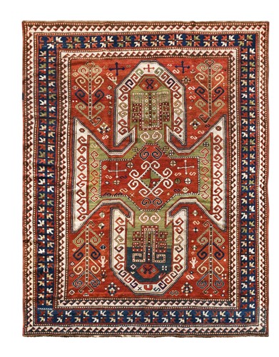 Lot A large Karachopf (Sewan) Kazak rug, circa 1880