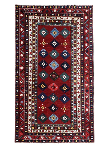 Lot 657 - A Lambalo Kazak kelleh rug, mid-20th century