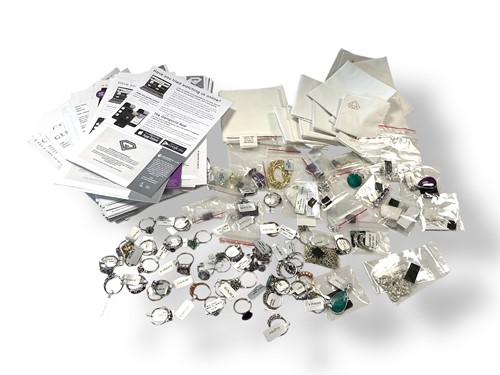 Lot 245 - A selection of mostly tanzanite and amethyst...