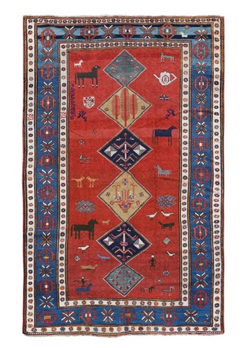 Lot 635 - An Armenian Kazak rug, circa 1880