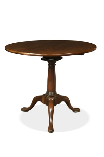 Lot 503 - A late George II Cuban mahogany tripod supper table