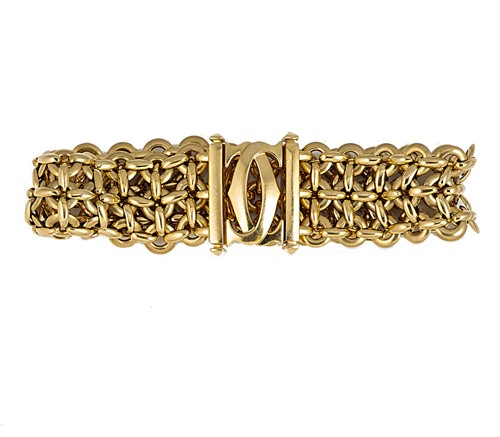 Lot 168 - Cartier - A 'Penelope' double 'C' bracelet