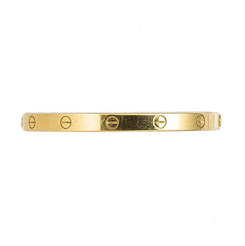 Lot 171 - Cartier - An 18ct gold 'Love' bangle