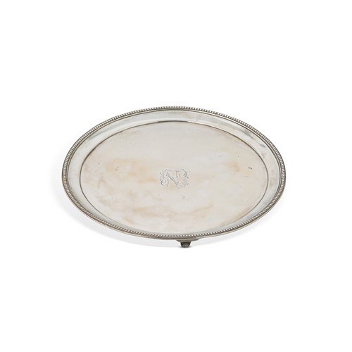 Lot 390 - A George III 18th century silver waiter, mark of Peter and Ann Bateman