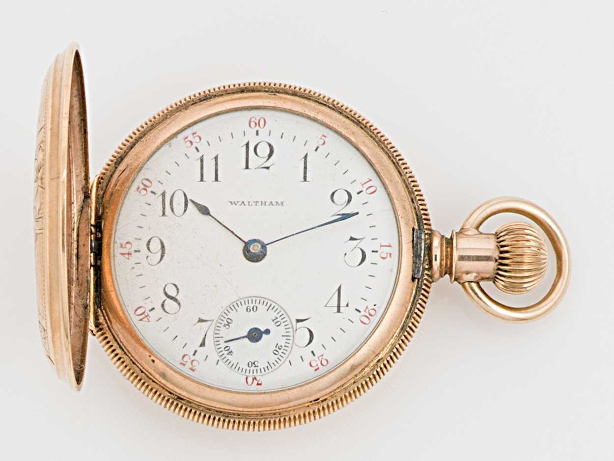 Lot 235 - American Watch Company, Waltham, Mass. - A 'Lady Waltham' hunter pocket watch