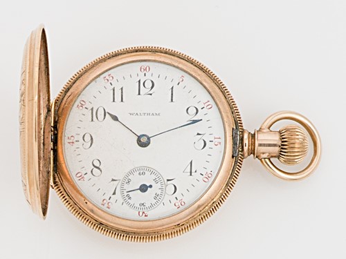 Lot 235 - American Watch Company, Waltham, Mass. - A 'Lady Waltham' hunter pocket watch