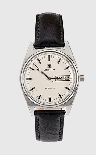 Lot 286 - Zenith - A steel 'Surf' wristwatch