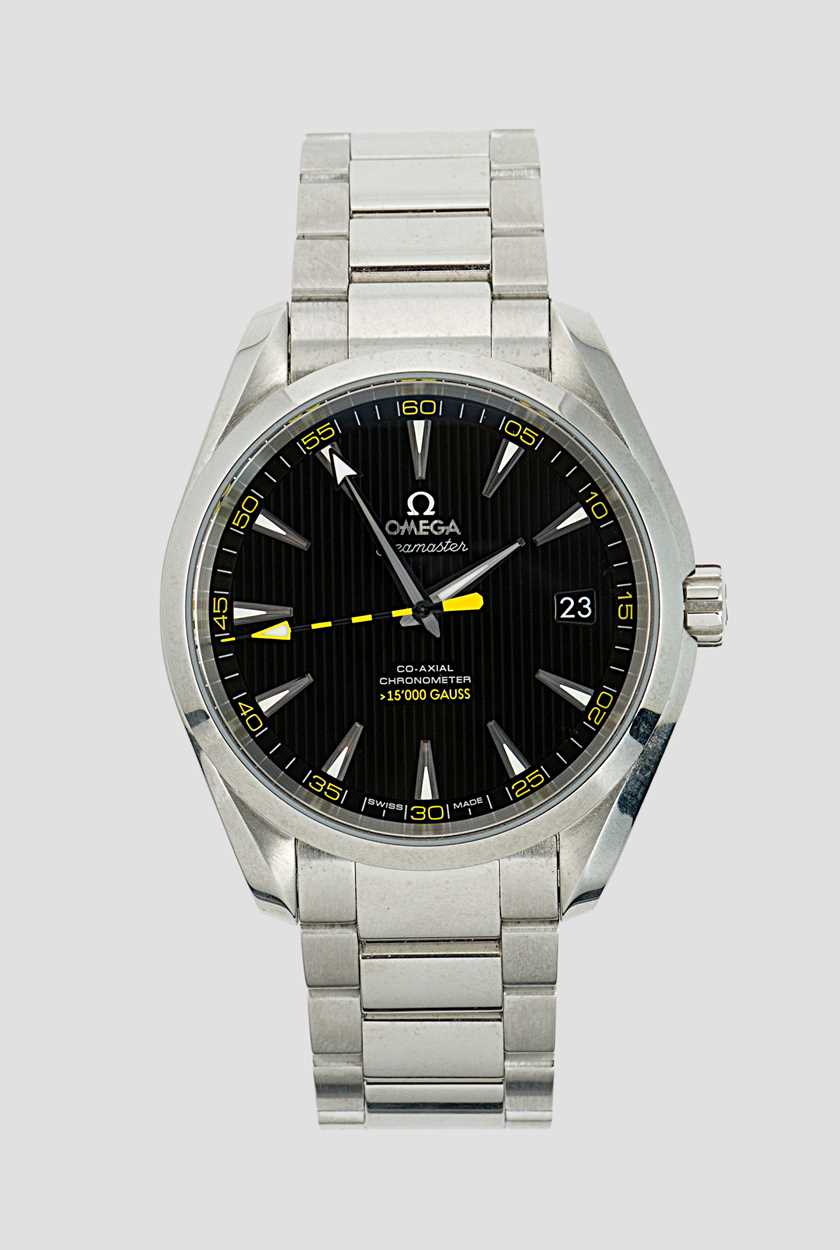 Lot 272 - Omega - A steel 'Seamaster Aqua Terra > 15 000 Gauss Edition' wristwatch