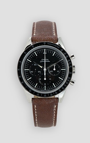 Lot 273 - Omega - A steel 'Speedmaster Anniversary Series First Man in Space' limited edition wristwatch