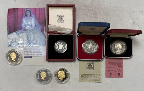 Lot 129 - Royal Mint - A collection of silver proof crowns in celebration of Royal events