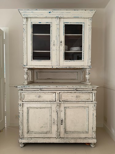 Lot 543 - A 19th century continental painted pine...
