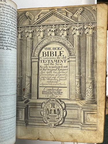 Lot 75 - Bible and Prayer Book.