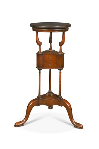 Lot 446 - A George II mahogany tripod wash stand
