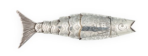 Lot 302 - A novelty silver vinaigrette, mark of Samuel Pemberton