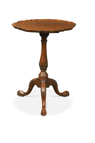 Lot 668 - A George III mahogany tripod table