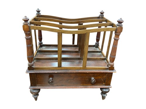 Lot 519 - A Victorian mahogany three division Canterbury