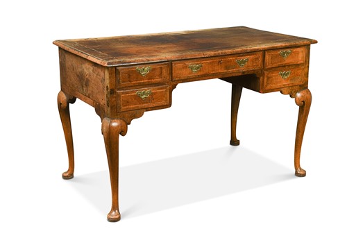 Lot 428 - A walnut dressing table, 18th century