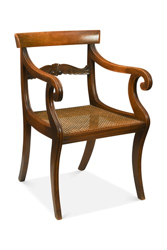 Lot 520 - A Regency mahogany armchair