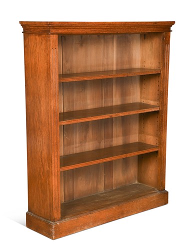 Lot 717 - A late Victorian pale oak bookcase