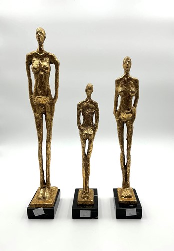 Lot 195 - After Giacometti, a group of three sculptures...