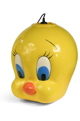 Lot 420 - A large fibreglass Tweety Pie pendant light