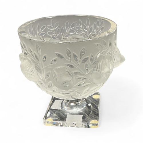 Lot 5 - A Lalique 'Elisabeth' frosted glass urn...