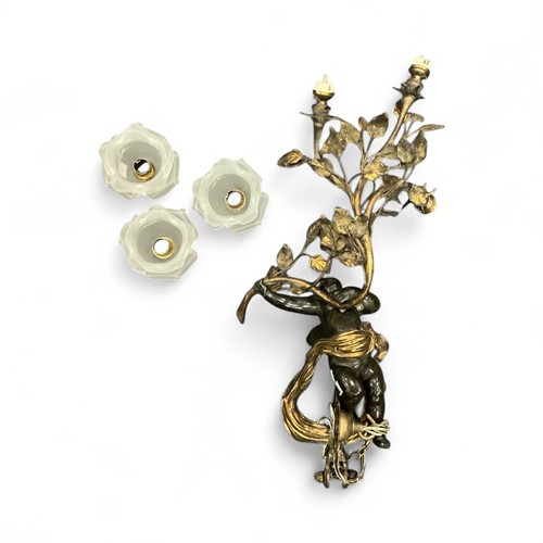 Lot 673 - A late 19th century continental bronze and...