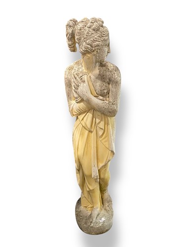Lot 713 - A composite stone figure, After Antonio Canova,...
