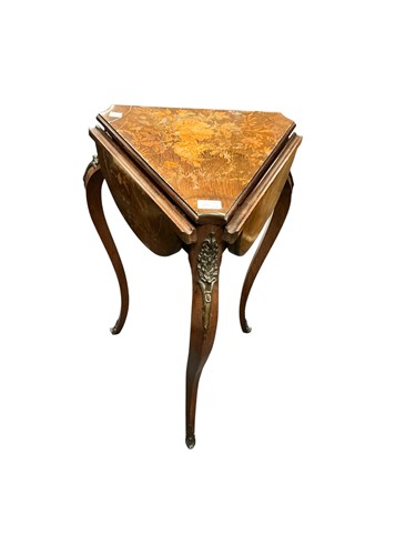 Lot 506 - A late Victorian floral marquetry table with...