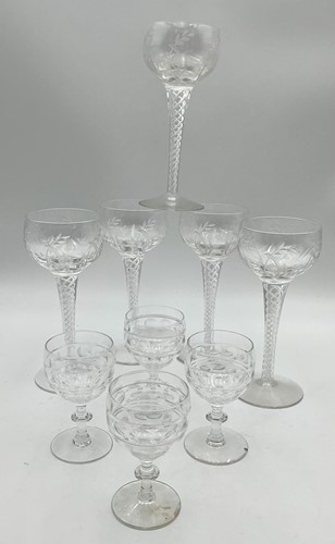 Lot 117 - A part suite of Webb Corbett cut glassware and...