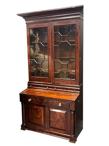 Lot 663 - A 19th century French figured mahogany...