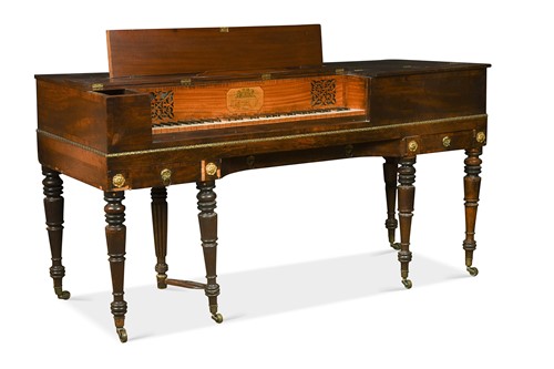 Lot 728 - A Regency mahogany square piano by Joseph Kirkman