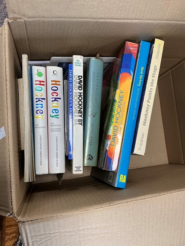Lot 744 - David Hockney Books to include: David Hockney,...