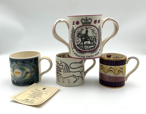 Lot 2 - A group of four modern commemorative china...