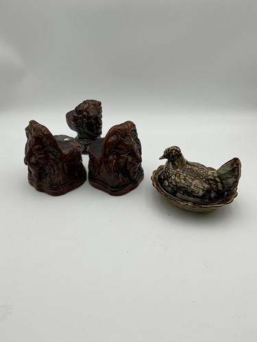 Lot 44 - Three 19th Century sash window pottery jams,...