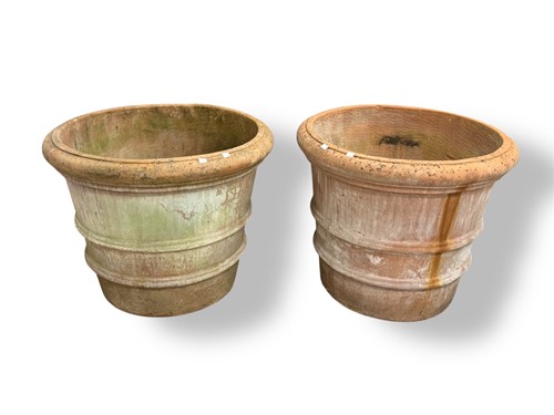Lot 720 - A pair of terracotta garden planters 60 x 76cm