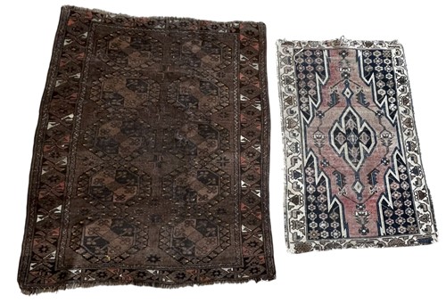 Lot 725 - Two early 20th century tribal rugs, 117 x 80cm...