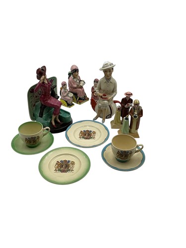 Lot 74 - Miniature dolls house tea service, made to...