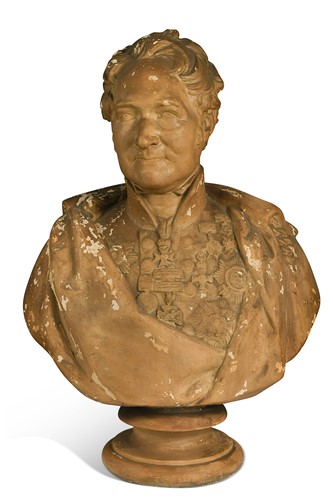 Lot 666 - After George Gamon Adams (1821-1898), a painted composition bust