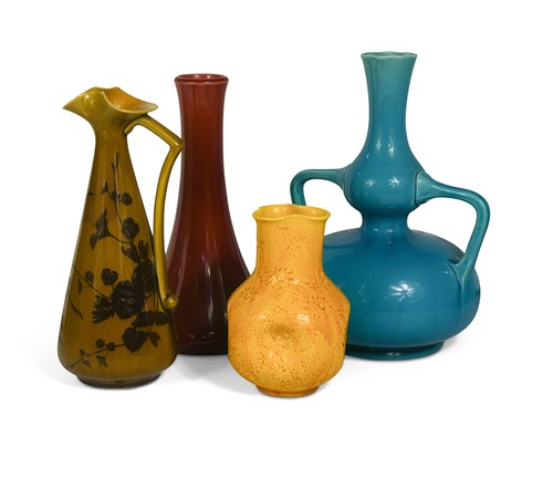 Lot 50 - Burmantofts Faience, a group of three vessels