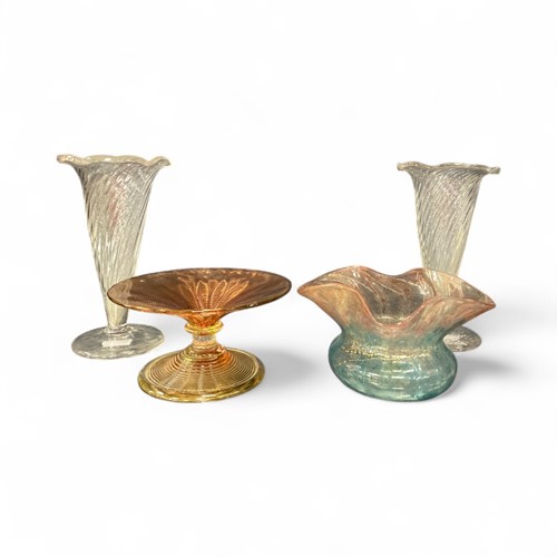 Lot 32 - A small collection of Murano style glass two...